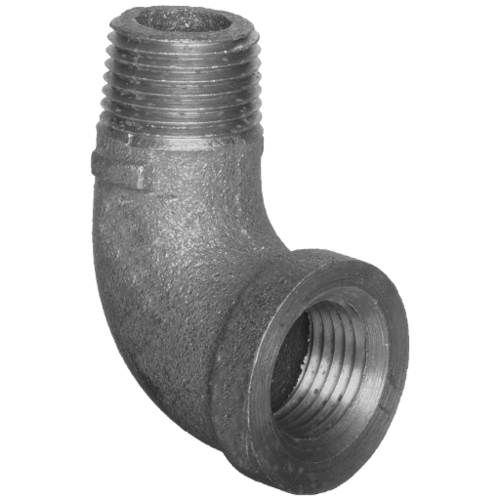 1/4" Black 90° Street Elbow SCH 80