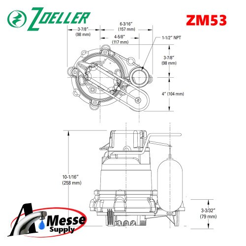 ZOELLER M53 Mighty-Mate Sump Pump