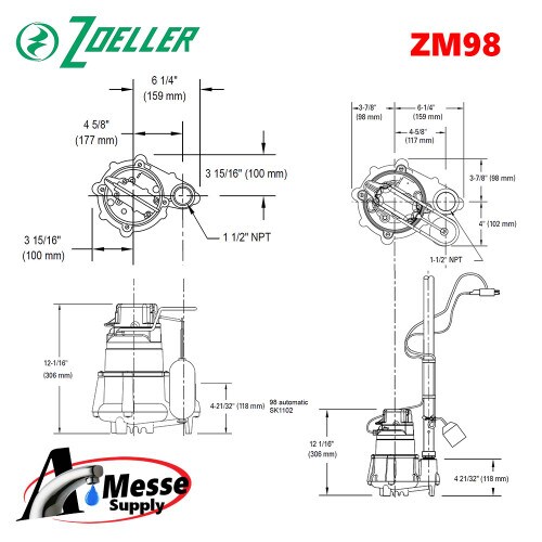 ZOELLER M98 Flow-Mate Dewatering P